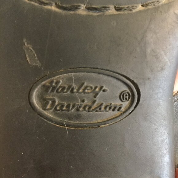 Harley Davidson thong sandals studded size is about a 9 to a 9.5  black - Picture 3 of 6